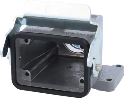 Image de Boîtier de raccordement HARTING Han 6B haut, sortie de câble droite 1xM25, avec 1 bride longitudinale, raccord vissé M25, plage de serrage 9,0 mm