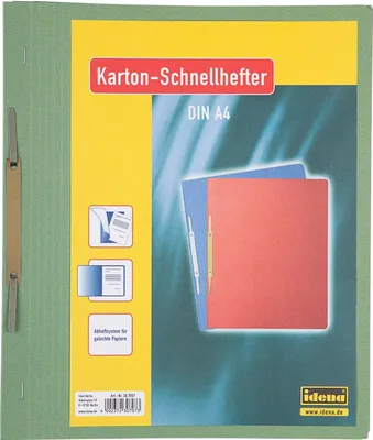 Produktbild von Idena Karton-Schnellhefter, DIN A4, grün