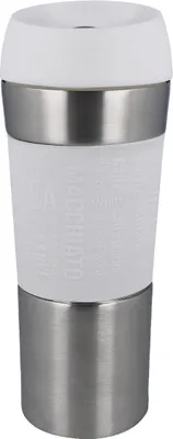 Produktbild von Weißer Thermobecher EUROHOME doppelwandiger Isolierbecher aus rostfreiem Edelstahl - Kaffeebecher To Go Becher mit 350ml Fassungsvermögen