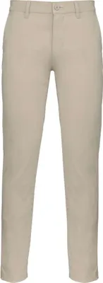 Produktbild von Kariban Herren Chino Hose Regular Slim Chinohose Jogger Cargohose, Größe:50, Farbe:Beige