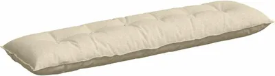 Zdjęcie produktu dla vidaXL Poduszka na plecy kremowa 180 x 19 x 50 cm tkanina