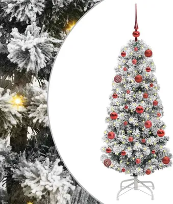 Obrázok produktu pre vidaXL Umelý skladací vianočný stromček zeleno-biely 120 cm
