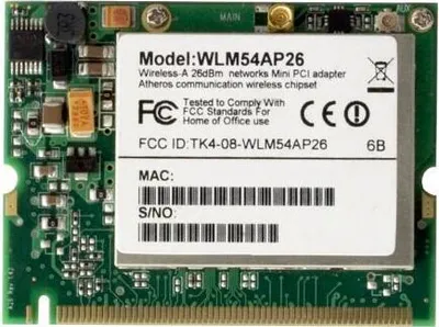 Zdjęcie produktu dla WLM54AP2 400 mW, karta WLAN miniPCI 802.11a 5 GHz Super-A