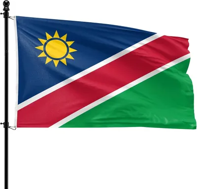 Produktbild von Flagge Namibien, 90 x 150 cm, Polyester, für die Fahnenstange