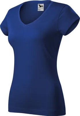 Image de T-shirt femme Malfini FIT V-NECK 162 bleu roi 05