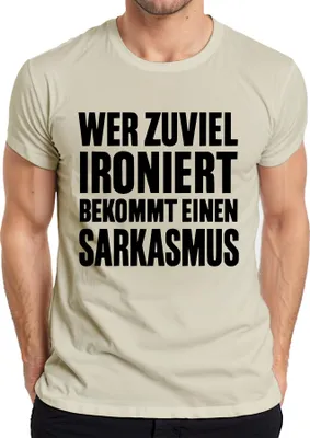 Immagine prodotto di Chi ironizza troppo fa del sarcasmo, regalo per uomo, natura, XL