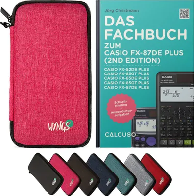 Produktbild von CALCUSO Zubehör Standardpaket Pink kompatibel für Taschenrechner Casio FX-87DE Plus 2
