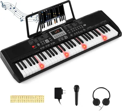 Obrázok produktu pre Prenosný keyboard so 61 klávesmi a 200 rytmami a tónmi