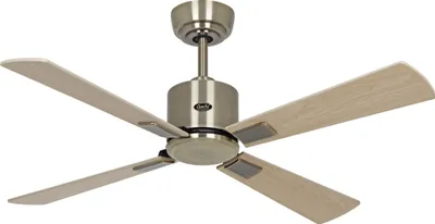 Obrázek produktu pro Energeticky úsporný stropní ventilátor Eco Neo III 103 cm mosazné antické lopatky javor / buk s dálkovým ovládáním
