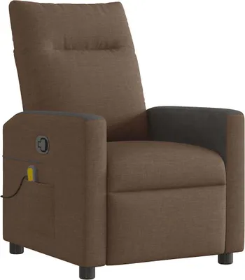 Produktbild von vidaXL Massagesessel Braun Stoff