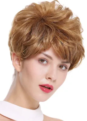 Produktbild von WIG ME UP Perücke kurz voluminös wellig Dunkelblond DW-2700-DX2216