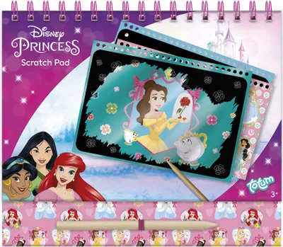 Produktbild von Totum Disney Princes Scratch Book, Rubbelkarte für Kinder, 3 Jahr(e), Mehrfarbig