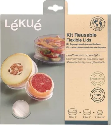 Produktbild von Dehnbarer Silikondeckel Set/3 (11,5+15+20cm) - Brabantia International Bv