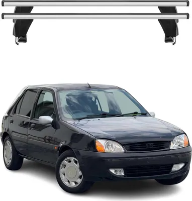 Image de Menabo Barres de toit Transversales pour Ford Fiesta IV 1996-2002 Gris ABE 2x