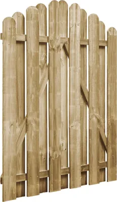 Image de vidaXL Porte de jardin Bois de pin imprégné 100 x 125 cm