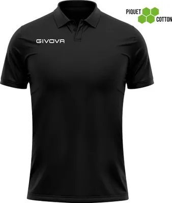Produktbild von Givova Summer Kurzarm-poloshirt Schwarz L Mann Schwarz L