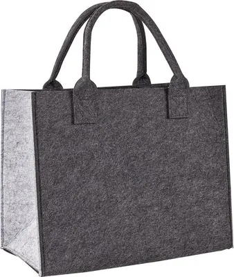Produktbild von Filztasche 35x20x28 cm Shopper L anthrazit/grau
