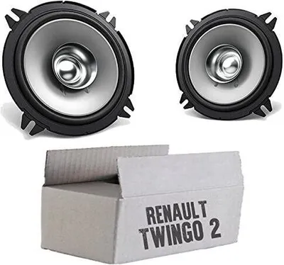 Produktbild von Lautsprecher Boxen Kenwood KFC-S1356 - 13cm Koax Auto Einbauzubehör - Einbauset passend für Renault Twingo 2 Front Heck - justSOUND