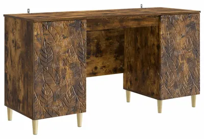Immagine prodotto di vidaXL Scrivania in legno di rovere affumicato 142,5 x 50 x 75 cm