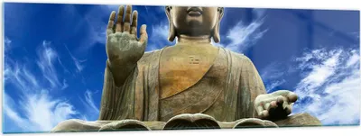 Produktbild von Bilder auf glas - Asien buddha kultur - 160x50cm - Glasbilder - Wandbilder - Kunstdruck - zum Aufhängen bereit - Wanddekoration aus Glas - Glas Bilder - Wandbild auf Glas - Einteilig - GAB160x50-2114