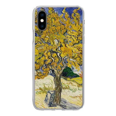 Produktbild von MuchoWow® Handyhülle Schutzhülle Hülle für iPhone X Maulbeerbaum - Vincent van Gogh Silikon Softcase Handy Hülle - Handyhülle