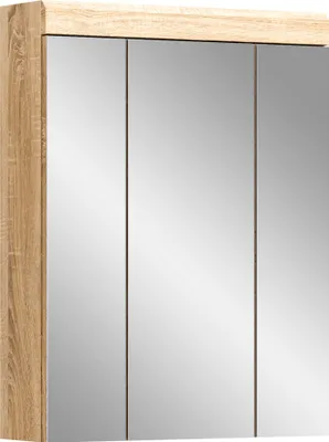 Produktbild von Lambada Spiegelschrank Bad 3 Türen Eiche Nachbildung.