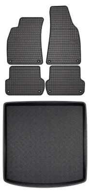 Obrázek produktu pro Gumové autokoberce SolidPRO + vana kufru pro: Audi A4 B6 2001-2004 sedan 5 ks