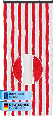 Immagine prodotto di Tenda soffice 56x185cm - 140x220cm - Ebay Unistripe rosso - bianco-56x185 cm