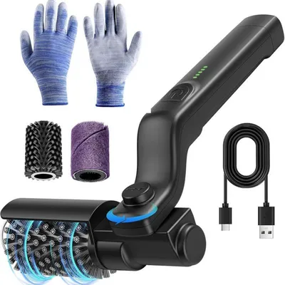 Obrázek produktu pro Elektrický kartáč na gril, nastavitelný úhel 180°, elektrický kartáč na čištění grilu, 2600 mAh 120 min se 3 režimy, vodotěsný IPX7, hlavice kartáče z nerezové oceli, kartáč na gril pro litinové rošty (černý)