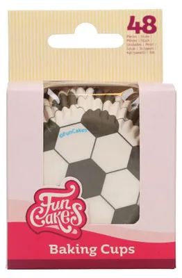 Produktbild von FunCakes F84200, Cupcake-/Muffin-Cups, Rund, Schwarz, Weiß, Papier, 48 Stück(e)