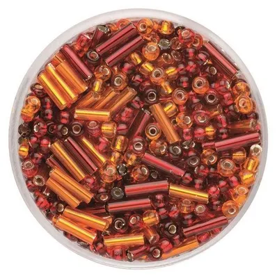 Produktbild von Glorex Rocailles + Glorex Stifte 6 mm 17 g, mix