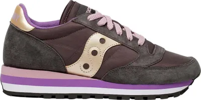 Produktbild von Schuhe Saucony S60530 Grau/Lila Leder Und Stoff