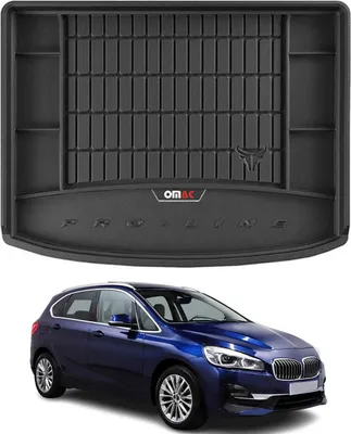 Image de OMAC Tapis de coffre caoutchouc pour BMW Série 2 Active Tourer F45 2014-21 Noir