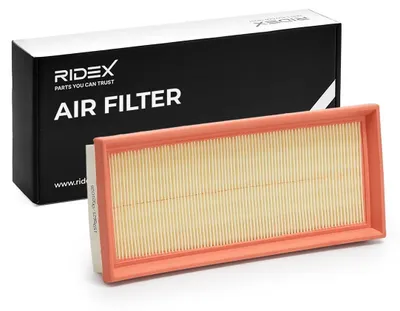 Produktbild von Luftfilter RIDEX 8A0186 für SMART FORTWO Coupe (451) Filtereinsatz Rechteckig