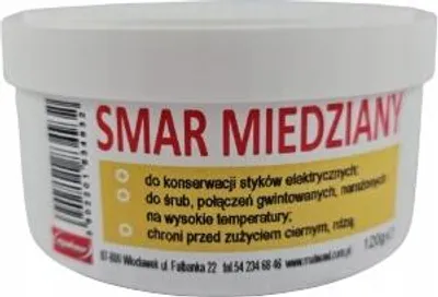 Zdjęcie produktu dla Smar Miedziany Miedziowy Do Klem Śrub Szpilek 120G Produkt Polski Jakość!!