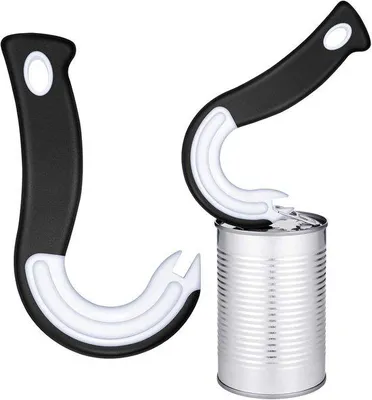 Produktbild von 2 Stück praktische Dosenöffner mit Ringzug für Getränke- und Lebensmittel-Dosen Feste Handgriffe für einfache Öffnung von Dosen und Flaschen