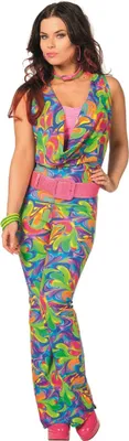 Produktbild von L3202094-44 Damen Hippie Overall-Kostüm Gr.44