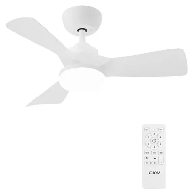 Imagen del producto de Ventilador de techo con luz - 81 cm, blanco - 24W LED, regulable