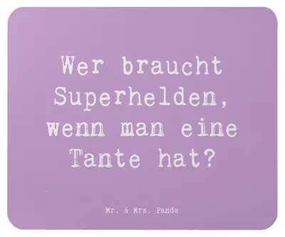 Produktbild von Mr. & Mrs. Panda Mouse Pad Spruch Lieblings-Tante - Lavendeltraum - Geschenk, Lächeln, Mousepad, mausteppich, persönliche Erinnerungen, computer, Neffe, Lebenshilfe