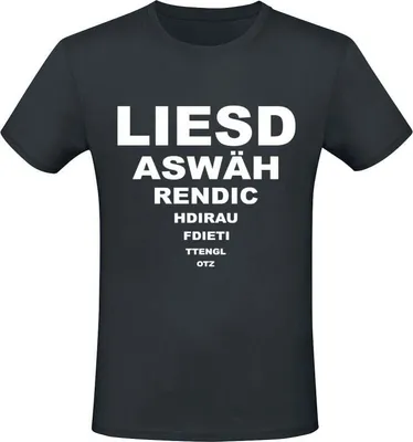Produktbild von Sprüche T-Shirt Herren LIESDAS schwarz M