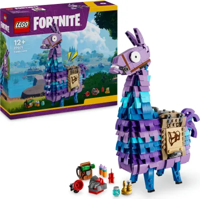 Produktbild von LEGO Fortnite Vorratslama Spielzeug - Spielfigur zum Bauen & Sammeln aus Videospiel - Zubehör wie Schlürfsaft - Gaming Spielset - Gamer Geschenk für Jungen, Mädchen und Teenager ab 12 Jahren - 77071
