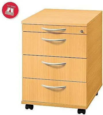 Produktbild von HAMMERBACHER AC30 Rollcontainer buche 4 Auszüge 42,8 x 58,0 x 59,0 cm