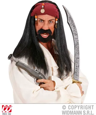 Imagen del producto de Peluca de pirata con diadema - Peluca de pirata - Peluca de bucanero