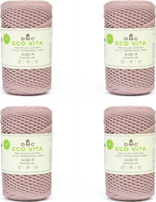 Obrázok produktu pre 4x DMC Eco Vita-4 – hrubá priadza z recyklovanej bavlny (4 mm) zložená z 80 % bavlny a 20 % polyesteru (farba 41)