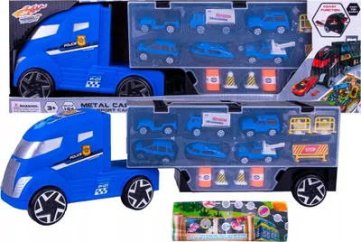Produktbild von NORIMPEX Großer Abschleppwagen mit 6 Autos und Werfer
