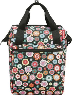 Image de KLICKfix Sacoche porte-bagages ROOMY GT 25x440x17cm, happy flowers,12ltr,1000g, multicolore