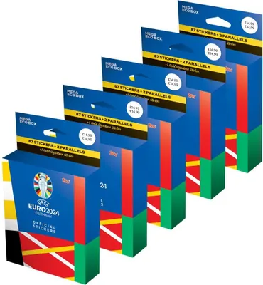 Produktbild von UEFA EURO 2024 Germany - Sammelsticker - 5 Mega Eco Boxen