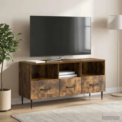 Produktbild von vidaXL TV-Schränk Geräucherte Eiche 102 x 34,5 x 50 cm Holzwerkstoff
