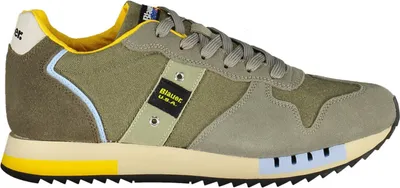 Produktbild von Grüner Herrensportschuh mit Schnürsenkeln und kontrastierenden Akzenten