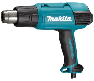 Obrázok produktu pre Makita HG6531CK, Teplovzdušná pištoľ, Rukoväť, Zelená, 550 l/min, 650 °C, 200 l/min